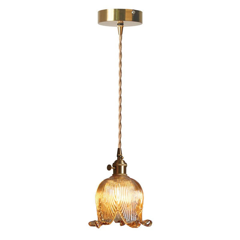 Loras Flower Blossom Glass Pendant Light