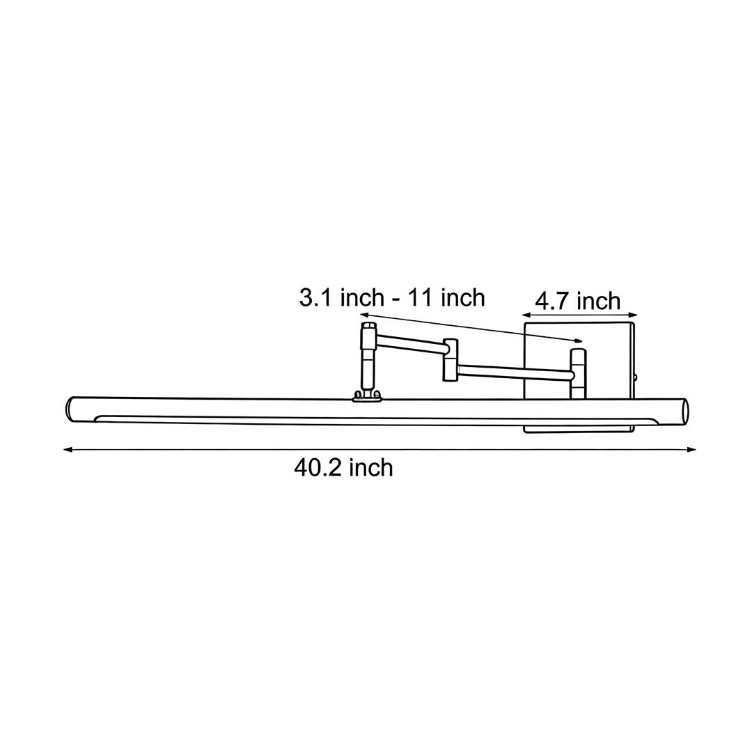 Adjustable Bathroom Vanity Wall Light
