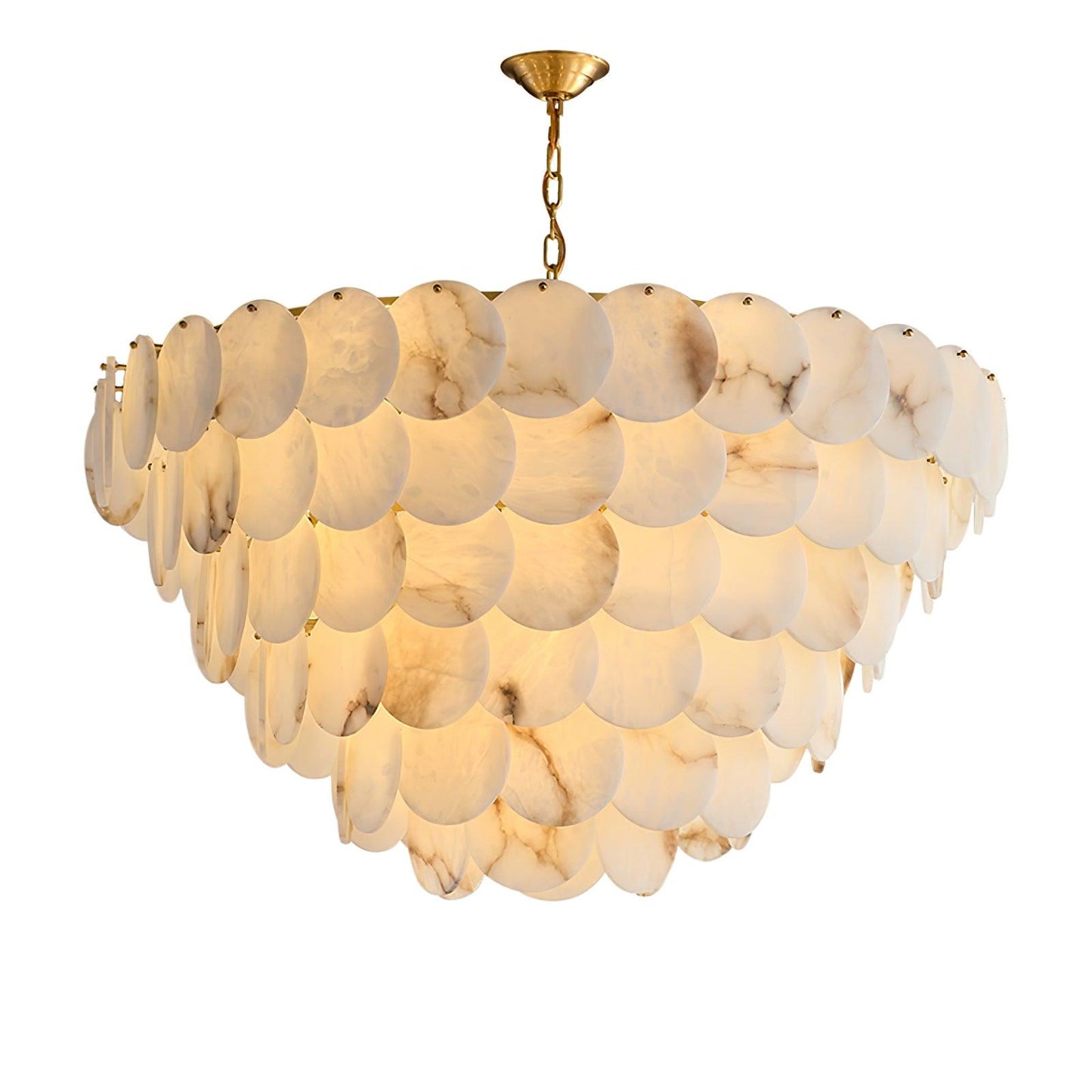 Arvix Alabaster Tiered Chandelier