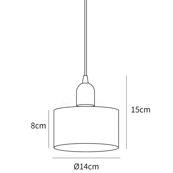 Arvix Alabaster Cylinder Pendant Light