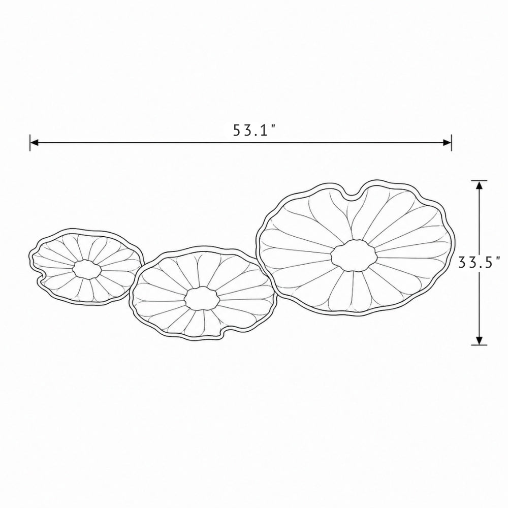 Avelisse Lotus Flush Ceiling Light