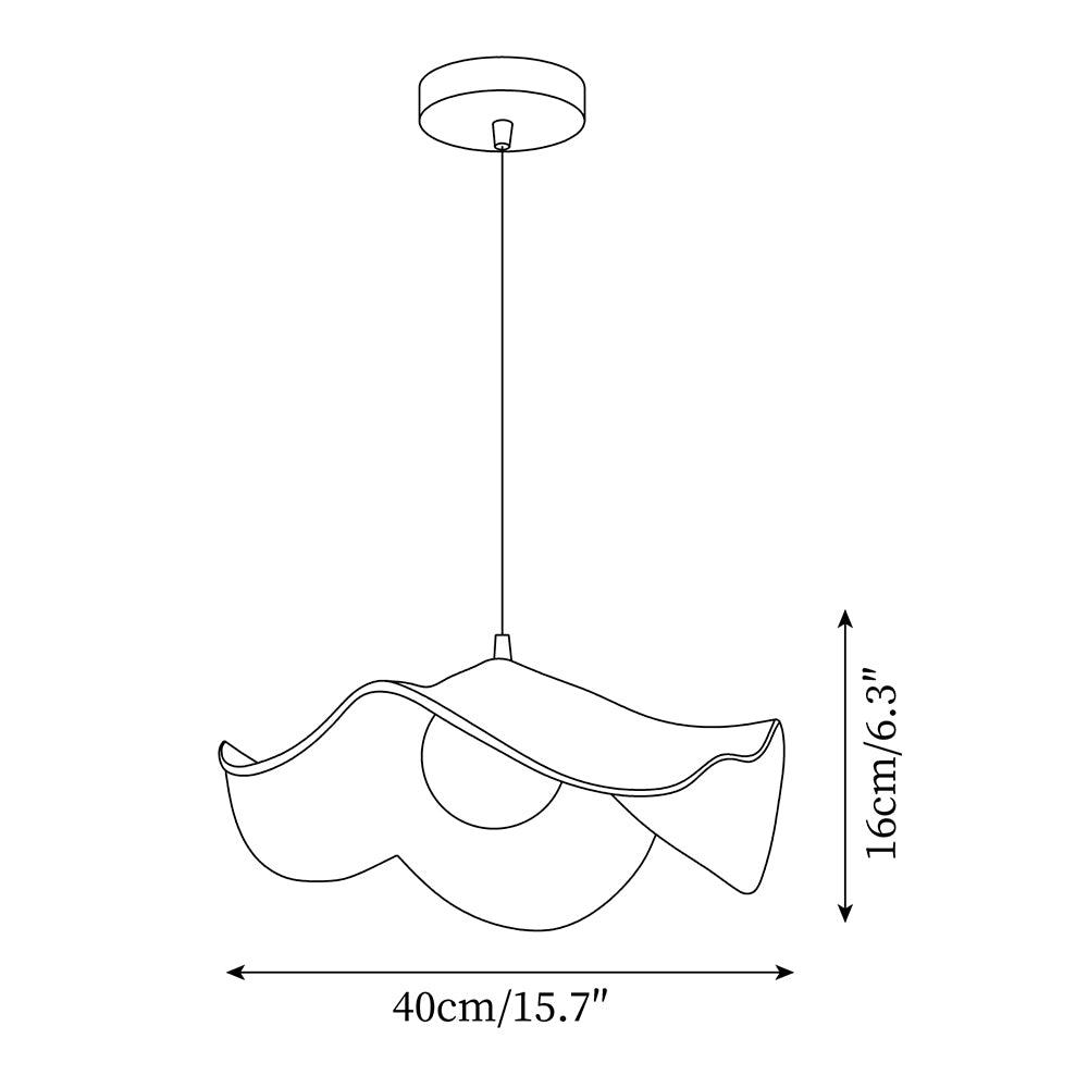 Casia Lotus Resin Pendant Light