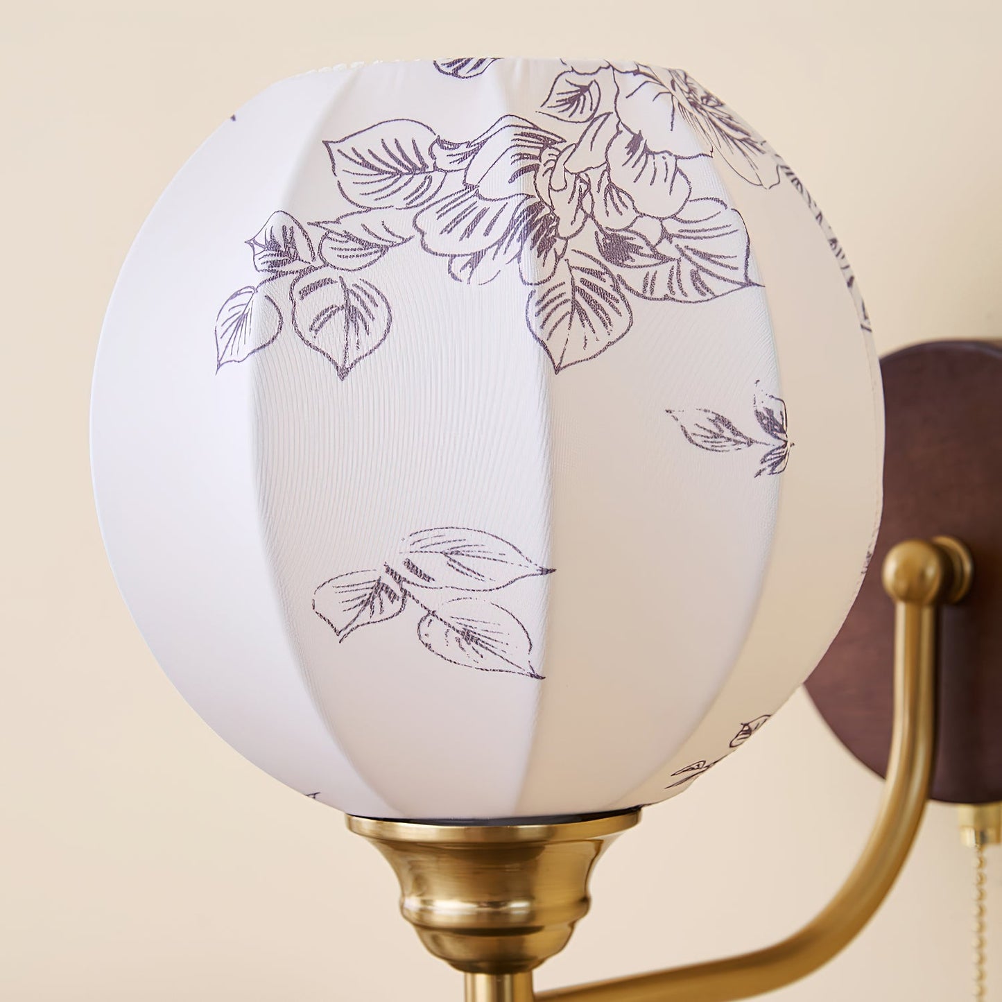Marceline Vintage Fabric Wall Light