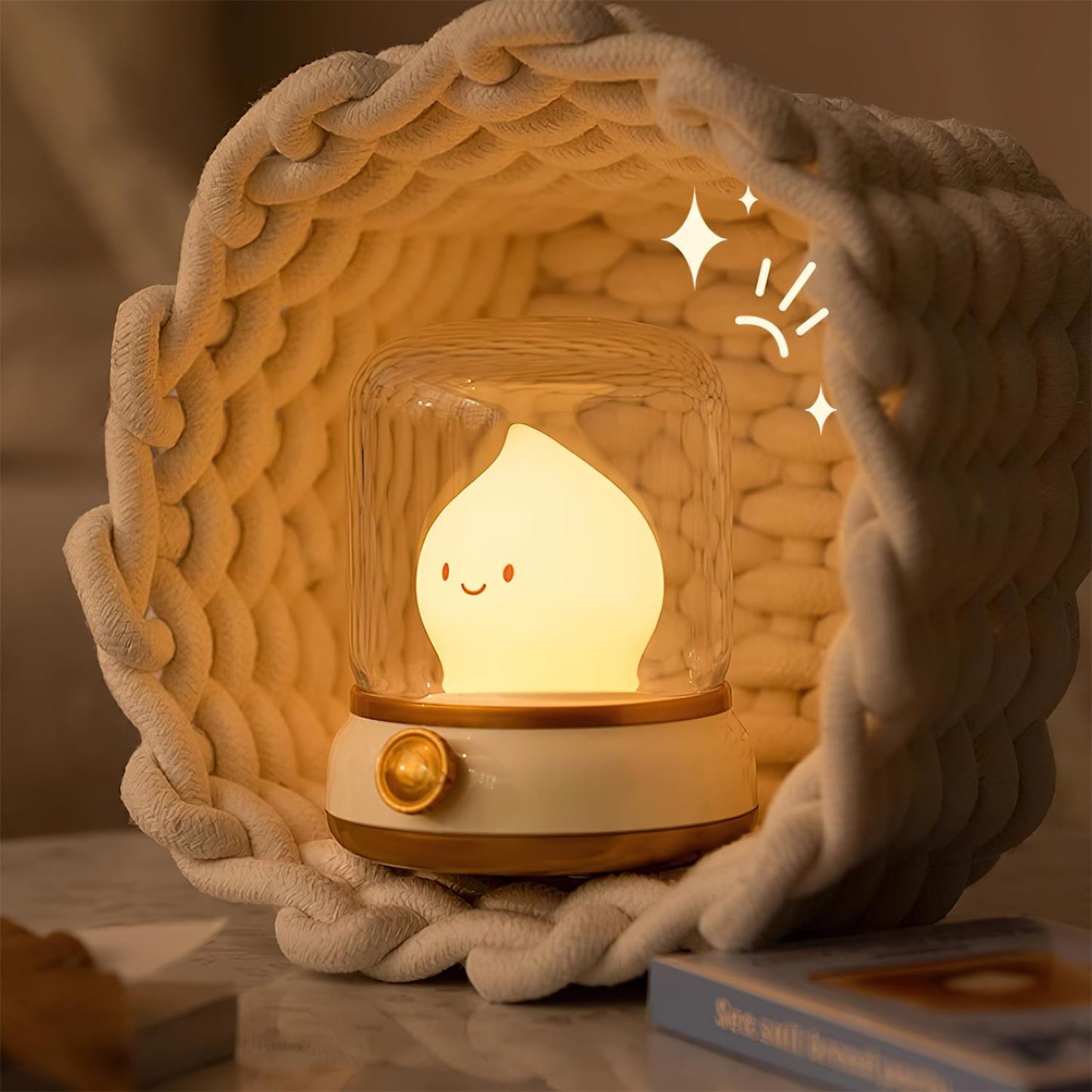 Cute Flame LED Night Light