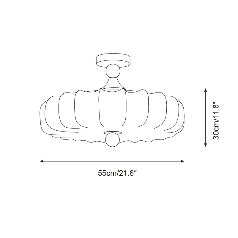 Lunelle Floral Ceiling Lamp