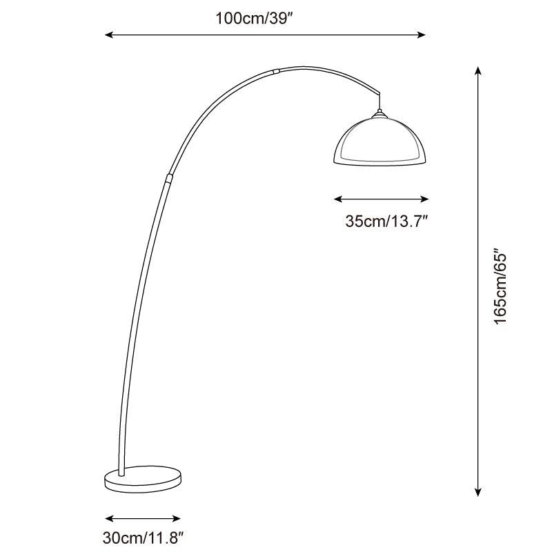 Marcelle Arched Floor Lamp Light