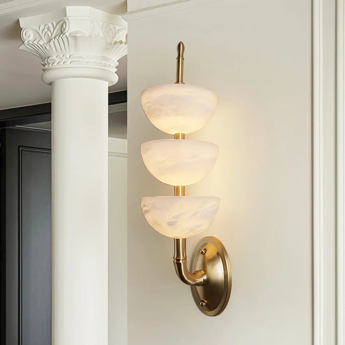 Arvix Alabaster Wall Sconce