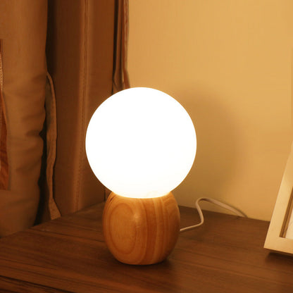 Novera Wooden Globe Table Lamp