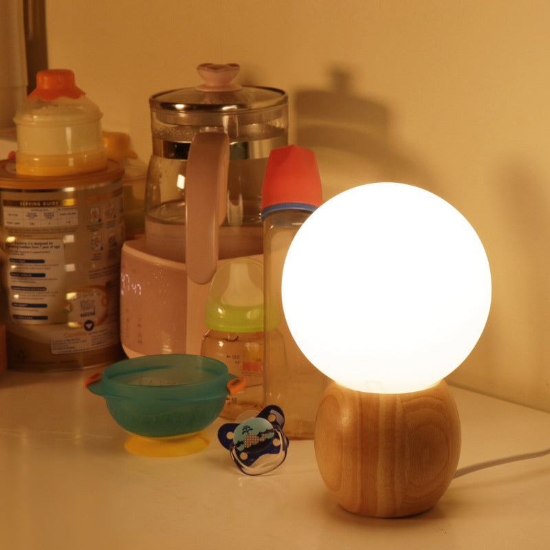 Novera Wooden Globe Table Lamp