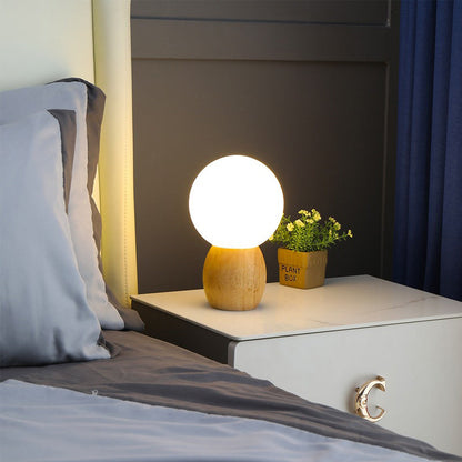 Novera Wooden Globe Table Lamp