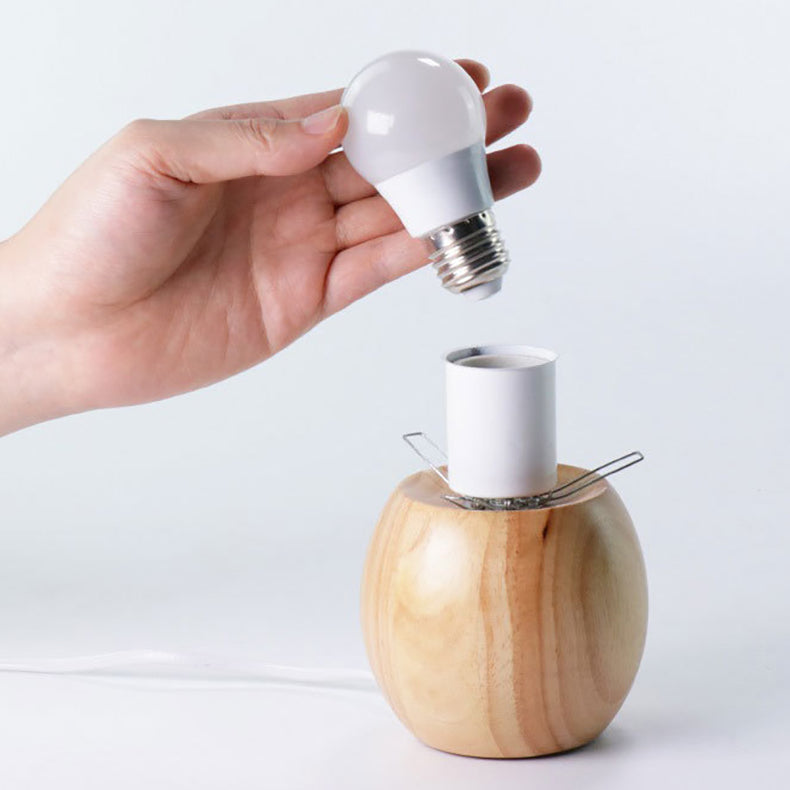 Novera Wooden Globe Table Lamp