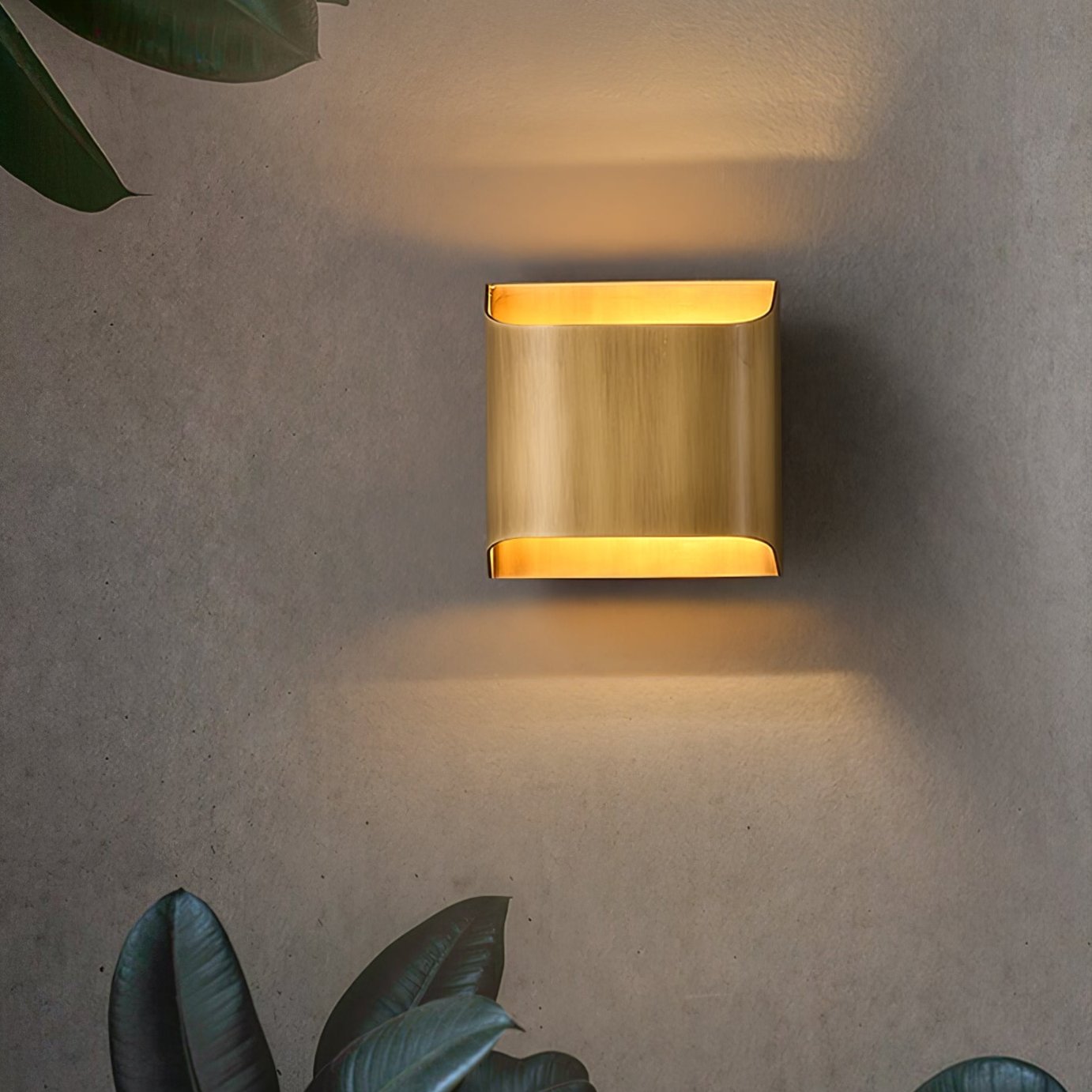 Orvian Brass Wall Light