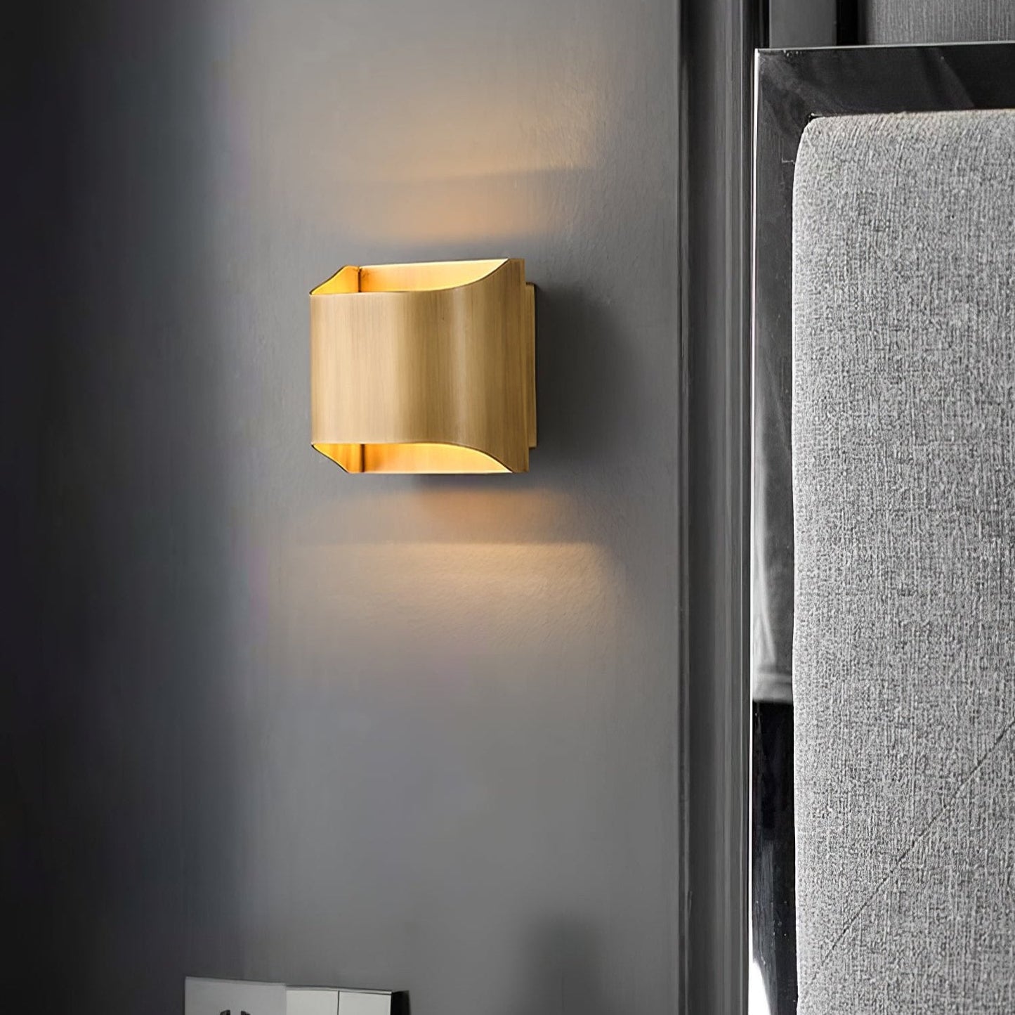 Orvian Brass Wall Light