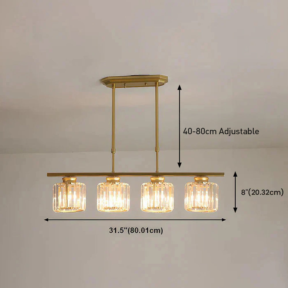 Vintara Glass Island Chandelier