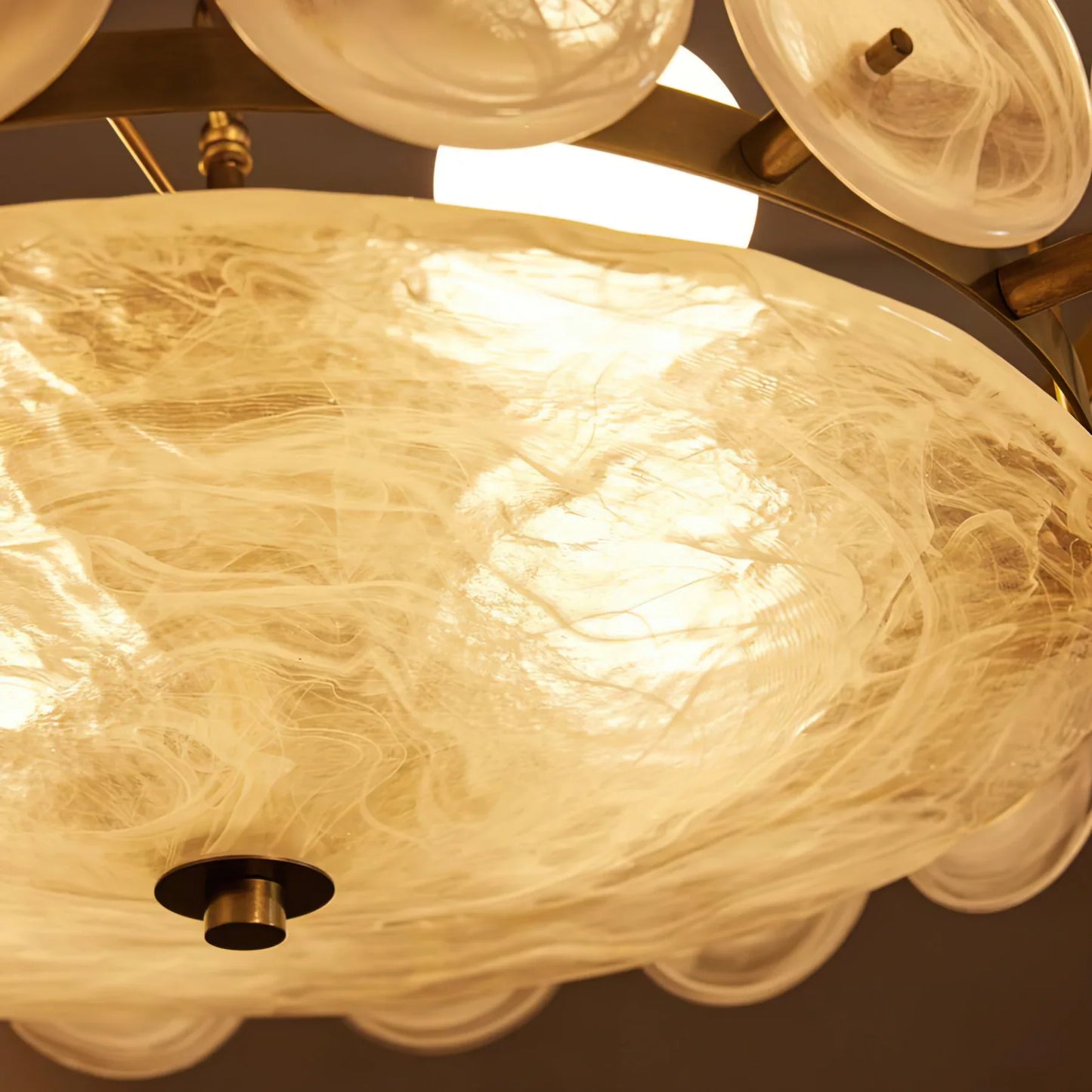 Roselle Glass Disc Chandelier