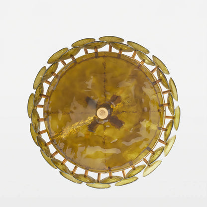 Roselle Glass Disc Chandelier