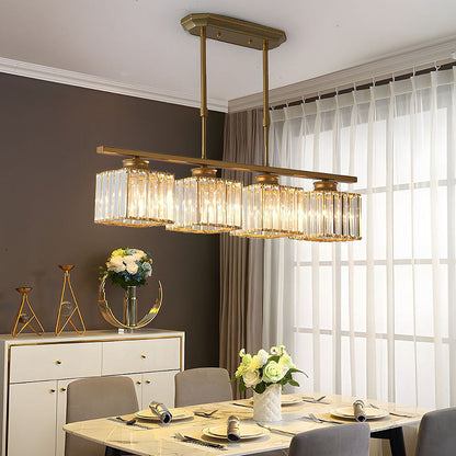 Vintara Glass Island Chandelier