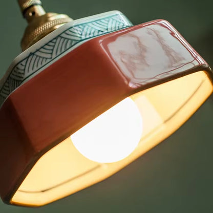 Hudson Vintage Style Ceramic Pendant Light