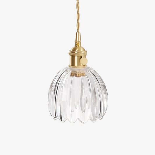 Loras Flower Petal Glass Pendant Light