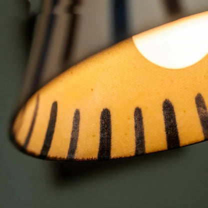 Hudson Vintage Ceramic Painted Pendant Light