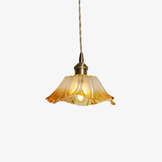 Loras Flower Shape Glass Pendant Light