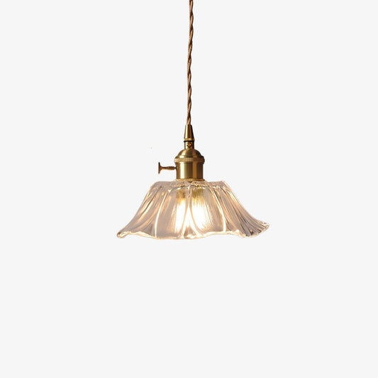 Loras Flower Shape Glass Pendant Light