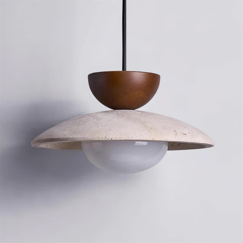 Siya Travertine Stone Pendant Light