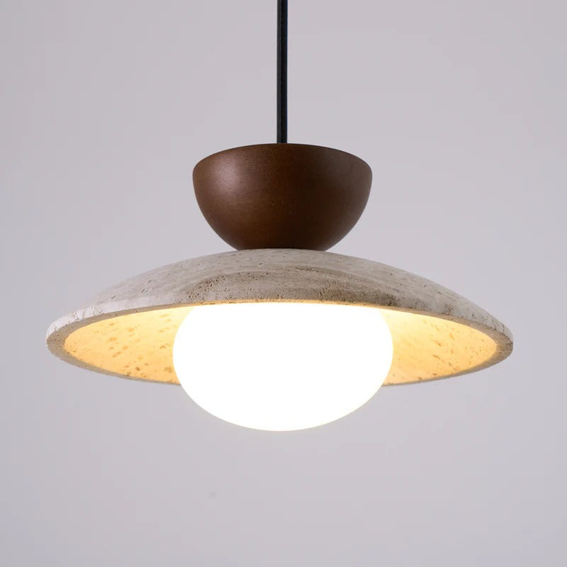 Siya Travertine Stone Pendant Light