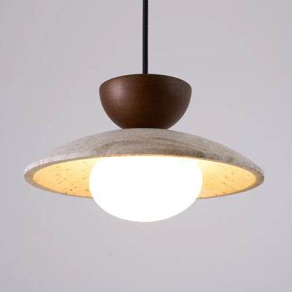 Siya Travertine Stone Pendant Light