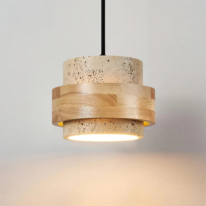 Cerova Japanese Stone Hanging Pendant Light