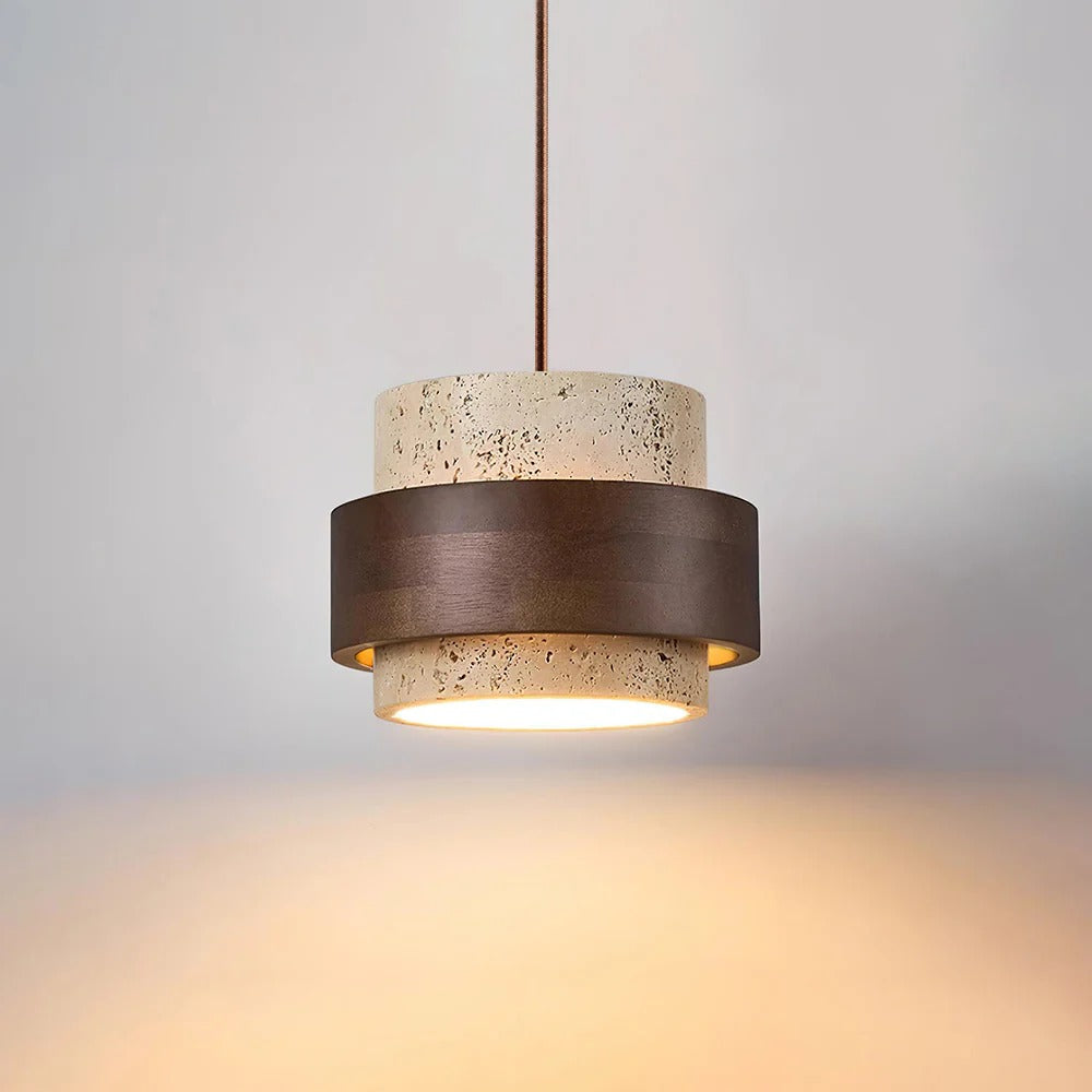 Cerova Japanese Stone Hanging Pendant Light