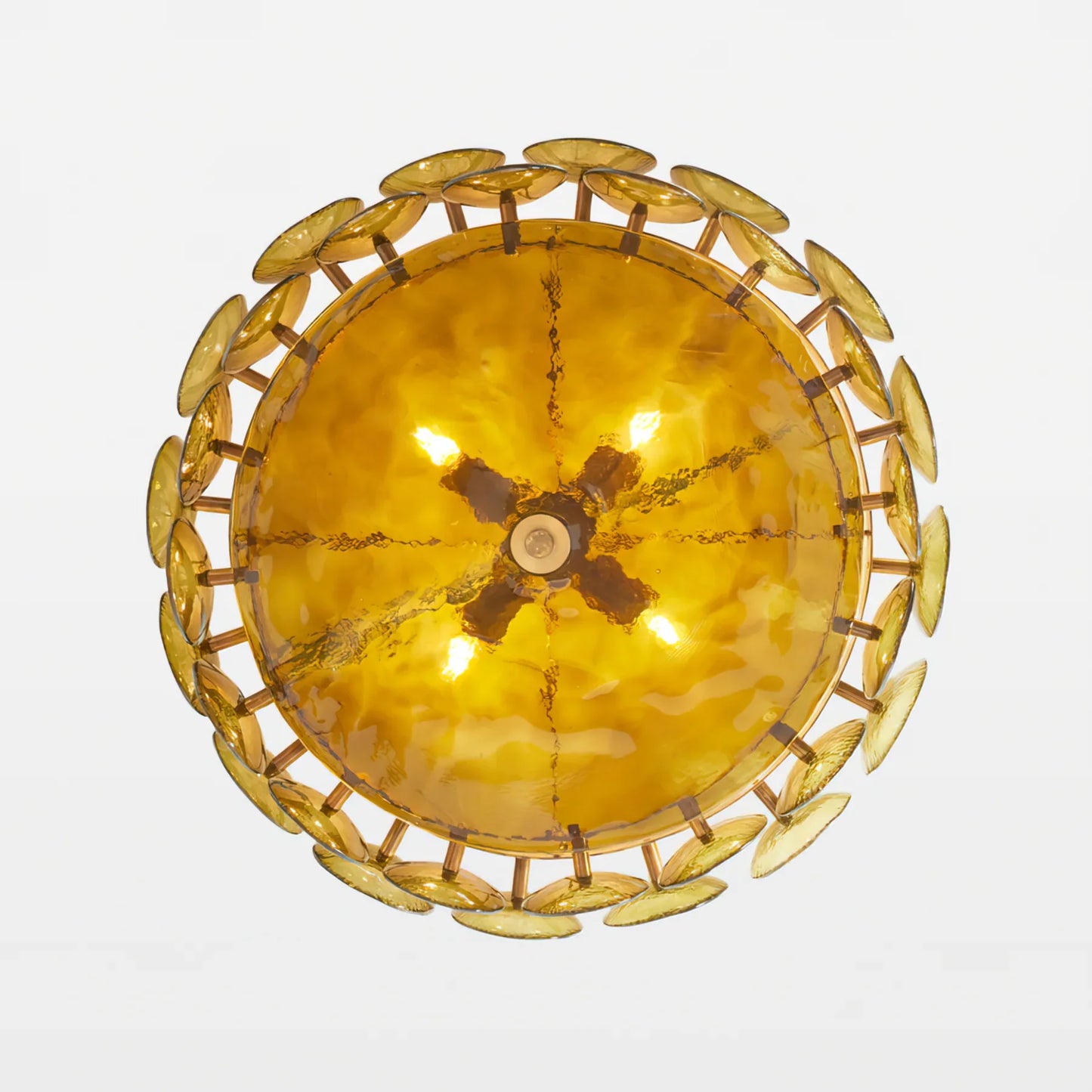 Roselle Glass Disc Chandelier