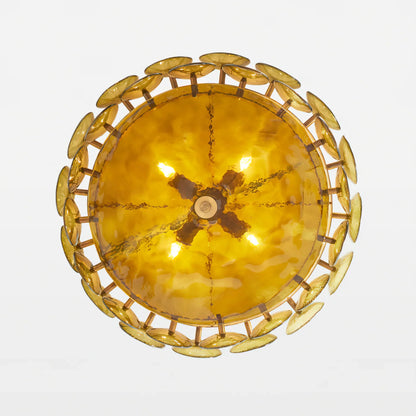 Roselle Glass Disc Chandelier