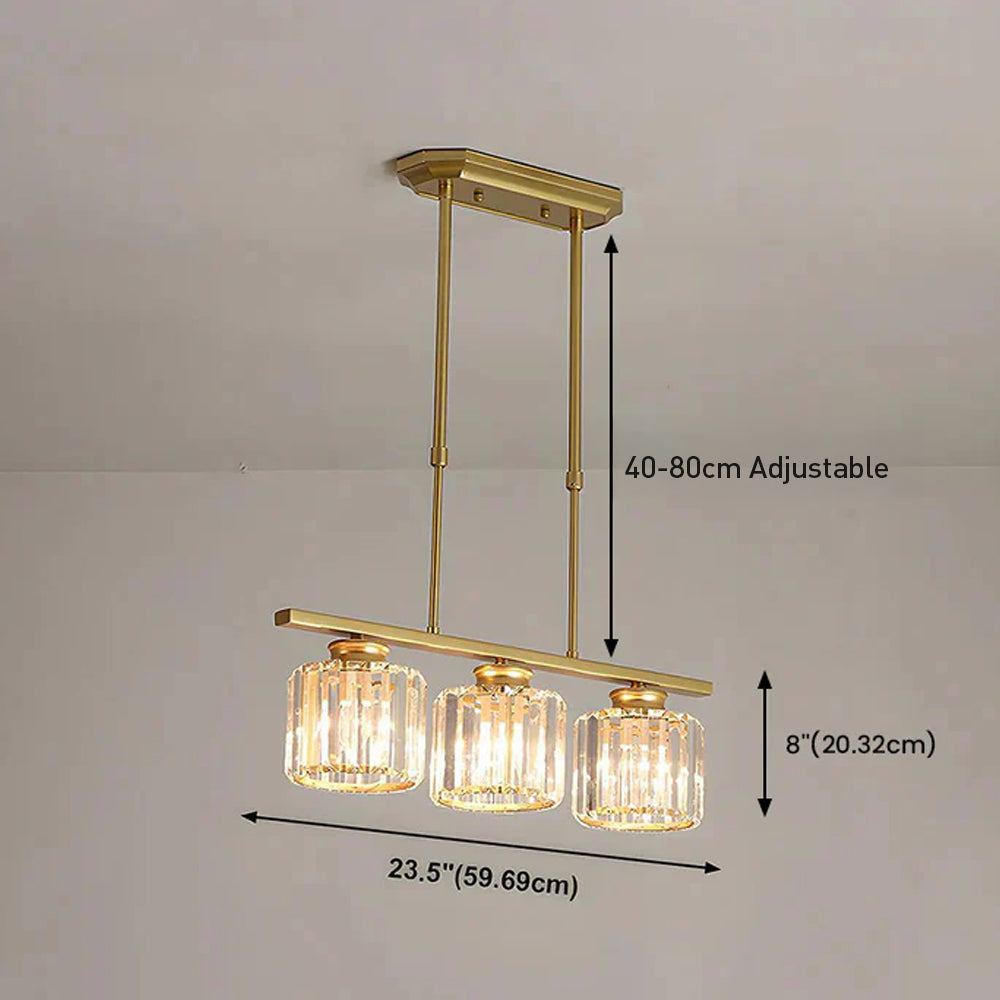 Vintara Glass Island Chandelier