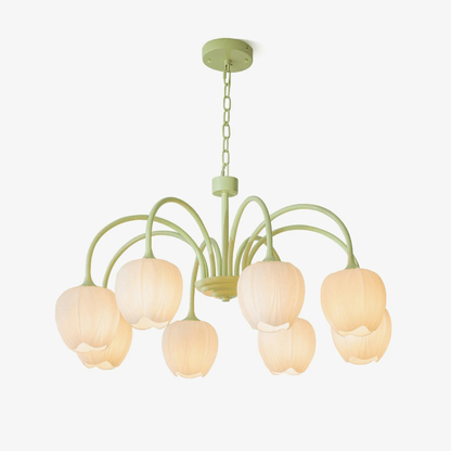 Elowen Floral Glass Chandelier Light