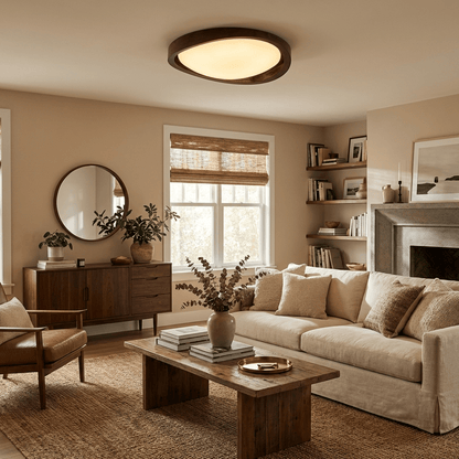 Aurenza Walnut Ceiling Light