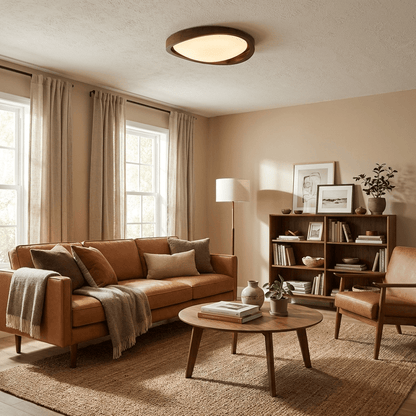Aurenza Walnut Ceiling Light
