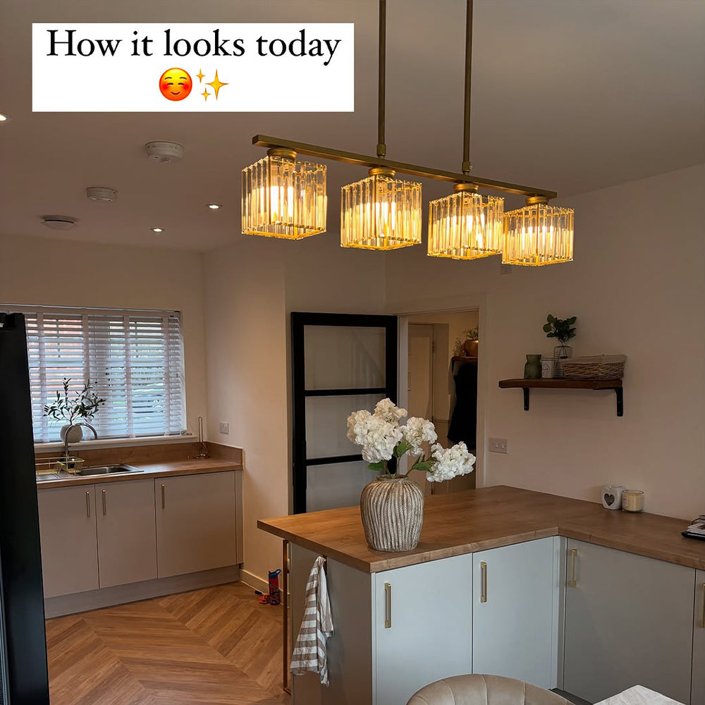 Vintara Glass Island Chandelier