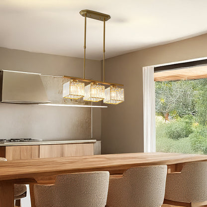 Vintara Glass Island Chandelier