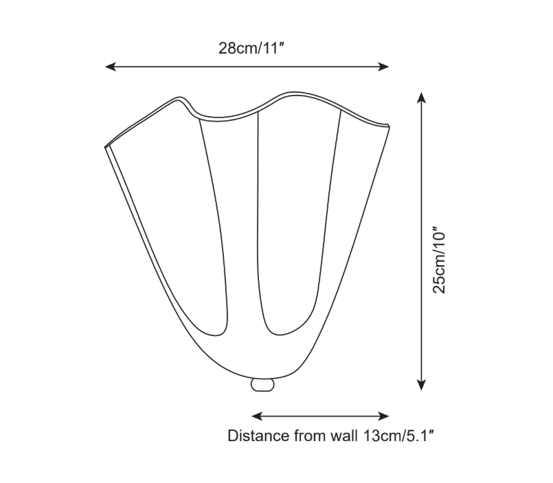 Hudson Wavy Wall Mounted Lamp