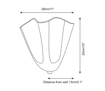 Hudson Wavy Wall Mounted Lamp