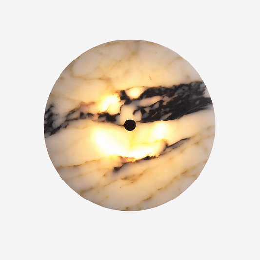 Arvix Circular Marble Stone Wall Lamp Light