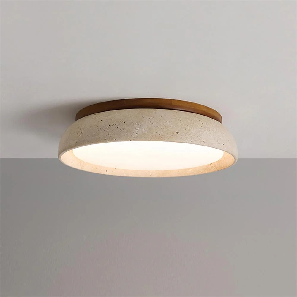 Siya Travertine Stone Ceiling Light