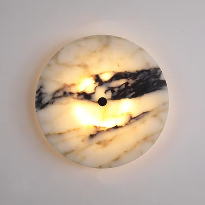 Arvix Circular Marble Stone Wall Lamp Light