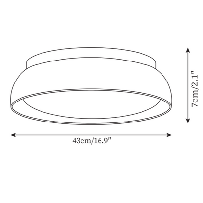 Siya Travertine Stone Ceiling Light