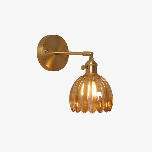 Loras Glass Flower Bud Tulip Wall Lamp Light