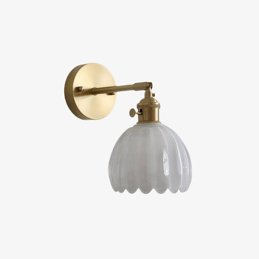 Loras Glass Flower Bud Tulip Wall Lamp Light