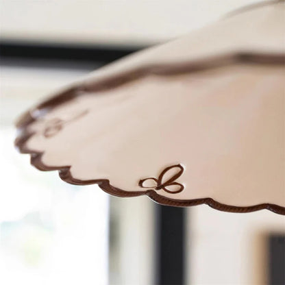 Hudson Scalloped Ceramic Pendant Light