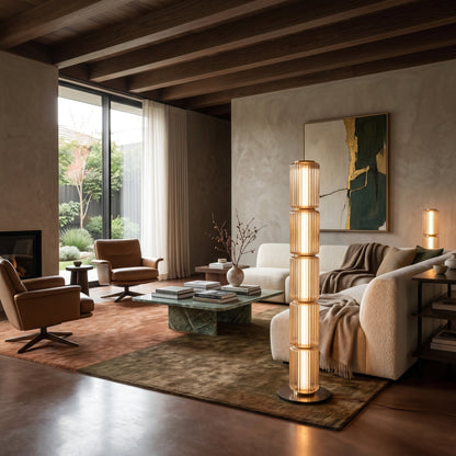 Solvane Glass Floor Lamp