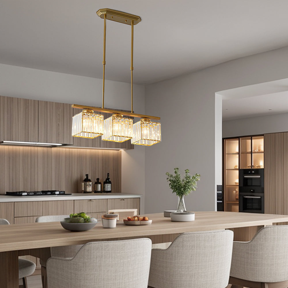Vintara Glass Island Chandelier